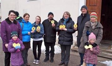 "Gebetsfalter" der Erstkommunionkinder
